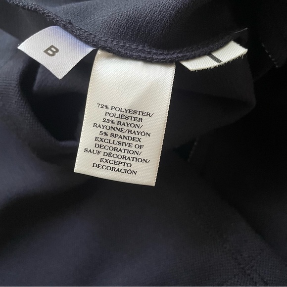 Ann Taylor Womens Top Size M Navy Blue White Blouse Shirt Sleeveless Casual - Picture 6 of 6